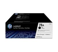 HP 78A CE278D, Multipack da 2 Cartucce Toner Originali da 2100 Pagine, Compatibile con le Stampanti LaserJet Pro P1566, P1606dn, M1530, M1536 e M1536dnf, Nero