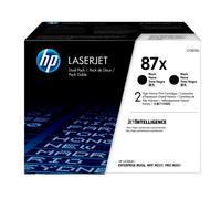 Toner originale nero ad alta capacità HP 87X CF287XD - Confezione Doppia 2×18.000 Pagine per HP LaserJet Enterprise