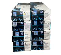 HP 91 8 COLORI 8X CARTUCCE ORIGINALI PER DESIGNJET Z6100 [2022-2023]