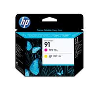 HP 91 C9461A, Testina di Stampa Originale HP da 775 Pagine, Compatibile con la Stampante HP DesignJet Z6100, Magenta e Giallo