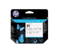 HP 91 C9463A, Testina di Stampa Originale HP da 775 Pagine, Compatibile con la Stampante HP DesignJet Z6100, Nero Fotografico e Grigio Chiaro