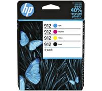 HP Confezione da 4 cartucce di inchiostro nero, ciano, magenta, giallo originali 912