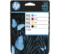 HP Confezione da 4 cartucce di inchiostro nero, ciano, magenta, giallo originali 912