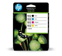 HP Confezione da 4 cartucce di inchiostro nero, ciano, magenta, giallo originali 912