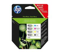 HP 932XL Black/933XL Cyan/Magenta/Yellow 4-pack Original Ink Cartridges cartuccia d'inchiostro 4 pz Originale Resa elevata (XL)