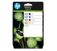 HP Confezione da 4 cartucce di inchiostro CMYK originali 937