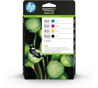 HP Confezione da 4 cartucce di inchiostro originali 950/951, nero, ciano, magenta, giallo