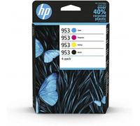 HP Confezione da 4 cartucce di inchiostro nero, ciano, magenta, giallo originali 953