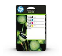 HP 953 Nero, Ciano, Giallo e Magenta, 6ZC69AE, Confezione da 4 Cartucce Originali, Compatibili con Stampanti HP OfficeJet Pro serie 8710, 8720, 8730, 8740, 7740