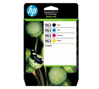 HP Confezione da 4 cartucce di inchiostro nero, ciano, magenta, giallo originali 963