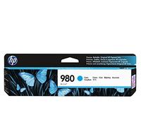 HP 980 D8J07A, Cartuccia Originale da 6000 Pagine, Compatibile con Stampanti a Getto di Inchiostro OfficeJet Enterprise Color Serie X555 e X585, Ciano
