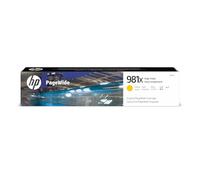 HP 981X L0R11A, Cartuccia Originale da 10000 Pagine, Alta Capacità, Compatibile con le Stampanti PageWide serie Enterprise Color 556 e Color Flow MFP 586z, Giallo