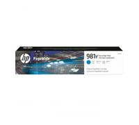 HP 981Y L0R13A, Cartuccia Originale HP da 16000 Pagine, ad Elevata Capacità, Compatibile con le Stampanti HP PageWide, Serie Enterprise Color 556 e serie Enterprise Color Flow MFP 586z, Ciano