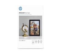 HP Advanced Q5456A, Carta fotografica lucida, grammatura 250 g/m2, formato A4, Confezione da 25 fogli