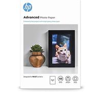 HP Advanced Q8692A, Carta fotografica lucida, grammatura 250 g/m², formato 10 x 15, Confezione da 100 fogli