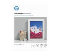 HP Advanced Q8696A, Carta fotografica lucida, grammatura 250 g/m2, formato 13 x 18 cm, cntenuto da 25 fogli