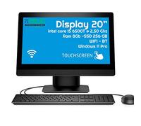 HP All-in-One Touch Screen Intel I5 6500 8GB SSD 240 Windows 11 Desktop 20" Wi-Fi - PC Fisso completo (Ricondizionato) (Pc +Tastiera E Mouse)