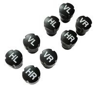 HP Autozubehör 18312 Cappuccio per valvola Kit da 8 Nero