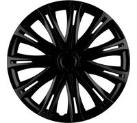 HP Autozubehör Copri ruota R14 Nero 4 pz.