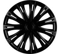 HP Autozubehör Copri ruota R15 Nero 4 pz.
