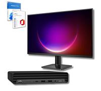 HP Bundle EliteDesk 600 G6 Mini PC | Intel Core i5-10500T | 16 GB RAM | 512GB SSD Nvme Monitor 27” FullHD Win 11 Pro Garanzia 36 Mesi