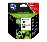 Cartuccia HP 920XL (C2N92AE) Confezione da 4 cartucce originali nero, ciano, magenta, giallo