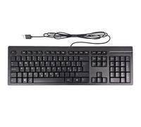 HP Cablata Desktop 125 Tastiera, QWERTZ Polacco, Nero, con Cavo