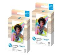 HP Carta Fotografica Adesiva Premium Instant Zink 2.3 x 3.4 (100 Fogli) Compatibile con le Stampanti HP Sprocket Select e Plus