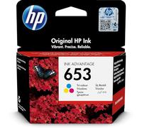 HP Cartouche d’encre Ink Advantage trois couleurs 653 authentique