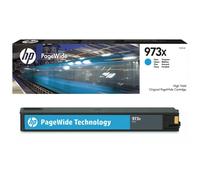 HP 973X F6T81AE, Cartuccia Originale da 7000 Pagine, Alta Capacità, Compatibile con le Stampanti HP Pagewide serie Pro 452, 477dwe PageWide Managed P57750dw, P55250dw, Ciano