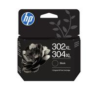 HP 302XL/304XL Nero, Cartuccia Inchiostro Originale, Alta Capacità | Compatibile con HP DeskJet 1110, 2130, 3630, Envy 4520, OfficeJet 3830, 4650, 5220, 5230, 300 pagine (B7RT9AE)