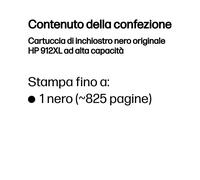 HP Cartuccia di inchiostro nero originale 912XL ad alta capacità