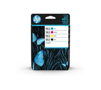Hp confezione da 4 cartucce di inchiostro nero, ciano, magenta, giallo originali 963