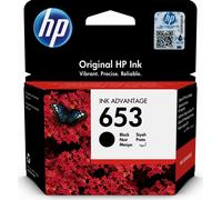 HP 653 Black Original Ink Advantage Cartridge cartuccia d'inchiostro 1 pezzo(i) Resa Standard Nero