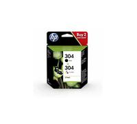 HP Confezione da 2 cartucce di inchiostro nero/in tricromia originali 304
