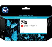 HP 745 F9K00A, Cartuccia Originale da 220 Pagine, Compatibile con DesignJet Z2600 e Z5600 44, Rosso