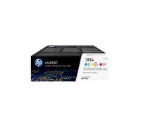 Hp cartuccia toner ciano tri-pack 312a