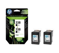 HP CB331EE Combo Pack da 2 Cartucce 338 Originali per Stampanti a Getto di Inchiostro Officejet 6210, 7110, 7410xi, Photosmart 2710, 8150, 8450gp, 8750, PSC 2355 Serie, Nero