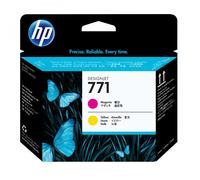 HP CE018a Testina di Stampa Originale Ink Originale 771 Magenta Gialla per HP DesignJet Z6200 42 Z6200 60