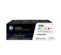 HP CF252XM 410X High Yield Original LaserJet Toner Cartridges, Cyan/Magenta/Yell
