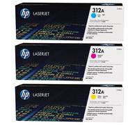 HP CF440AM 312A Cartuccia Di Toner MultiPack Ciano Magenta Giallo, 2.700 Pagine