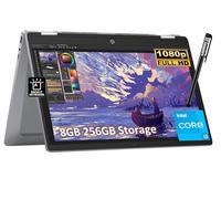 HP Chromebook Plus x360 14 2 in 1 laptop (14" FHD Touchscreen, Intel 8-Core i3-N305 (> i5-1134G7), 8 GB di RAM, 256 GB UFS, penna) per casa e studenti, retroilluminato, webcam 1080p, Chrome OS con