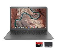 HP Chromebook Touchscreen da 14", Intel Celeron N3350, 4 GB di RAM, SSD eMMC da 32 GB, grafica Intel UHD, Chrome OS, durata della batteria fino a 10 ore (scheda MicroSD da 128 GB e custodia)