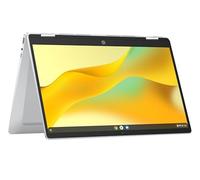 HP Chromebook x360 14b-cd0000slx, Convertibile, Intel Processor N100, 4 GB RAM, 128 GB, Grafica integrata, Display 14 Touch 250 nits, Notebook, ChromeOS, Laptop, Portatile, Argento