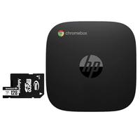 HP Chromebox G4 Mini Desktop PC (Intel Celeron 7305, 4GB DDR4, 64GB eMMC SSD, Intel UHD Graphics, 65W PSU, WiFi 6E, Bluetooth 5.3, RJ-45, 2 HDMI, Chrome OS) w/128GB microSDXC Card