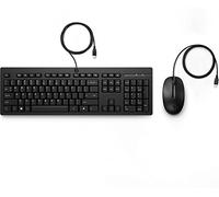 HP Combinazione di tasti cablati 225, nera, QWERTZ