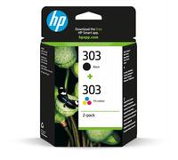 HP Confezione da 2 cartucce di inchiostro nero/in tricromia originali 303