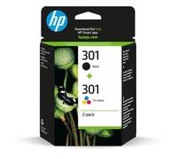 HP Confezione da 2 cartucce originali di inchiostro nero/tricromia 301