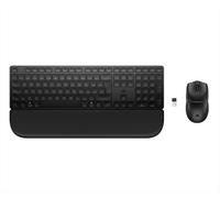 Kit Tastiera e Mouse Wireless e Bluetooth Multi Device HP 580C con Poggiapolsi - Layout QWERTY Italiano