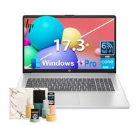 HP Computer portatile HD+ da 17,3", processore Intel 8-Core i3-N305, Wi-Fi 6, grafica Intel UHD, ricarica rapida, AI Copilot, Windows 11 Pro, per studio quotidiano o lavoro aziendale (16 GB di RAM |
